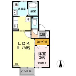 ウィルモア上飯野　A棟の物件間取画像